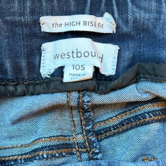 Westbound High Rise Fit Pull On Jeans 10S - Picture 2 of 5